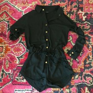 Vici black safari romper